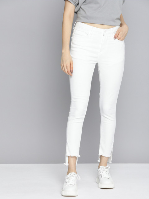 

Mast & Harbour Women White Super Skinny Fit Jeans