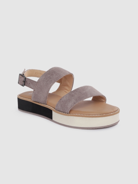 

Kook N Keech Women Grey Textured Flatform Heels