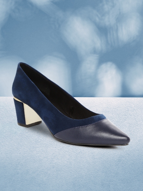 

Carlton London Women Navy Blue Solid Pumps