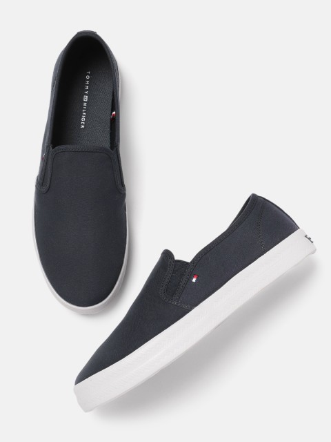 

Tommy Hilfiger Women Navy Blue Solid Slip-On Sneakers