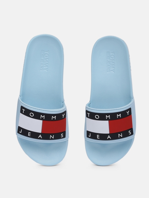 

Tommy Hilfiger Women Blue Self Design Sliders