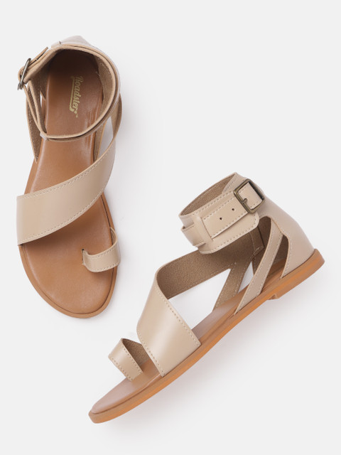

Roadster Women Nude Coloured Solid One Toe Flats
