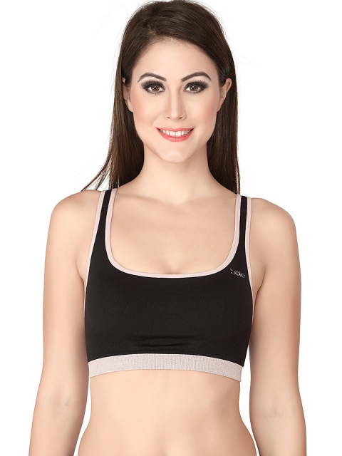 

Soie Black Seamless Sports Bra CB903