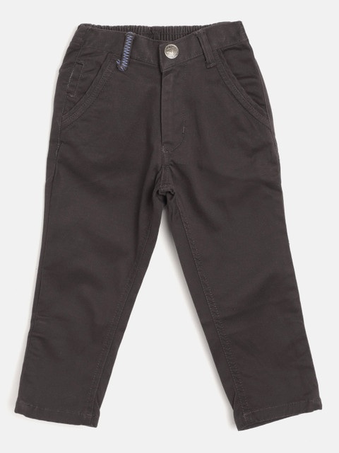 

Palm Tree Boys Coffee Brown Regular Fit Solid Trousers