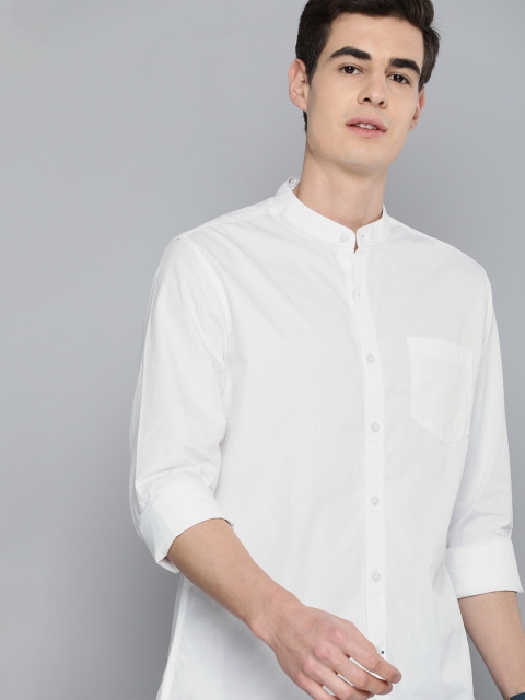 

Mast & Harbour Men White Regular Fit Solid Casual Shirt