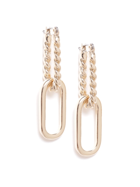 

Forever New Gold-Plated Oval Interlinked Drop Earrings