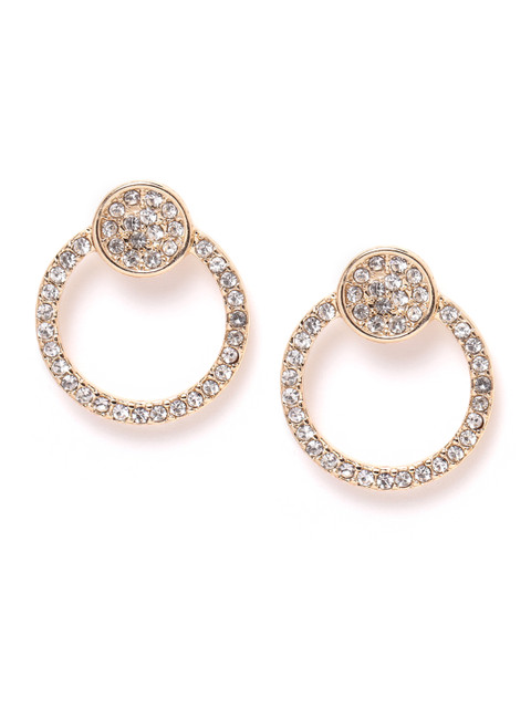 

Forever New Gold-Plated Hypoallergenic Circular Oversized Stone Studs