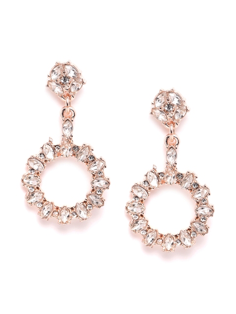 

Forever New Rose Gold-Plated Hypoallergenic Circular Drop Earrings