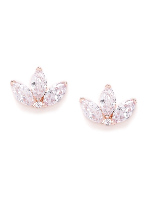 

Forever New Rose Gold-Plated Hypoallergenic Floral CZ Studs