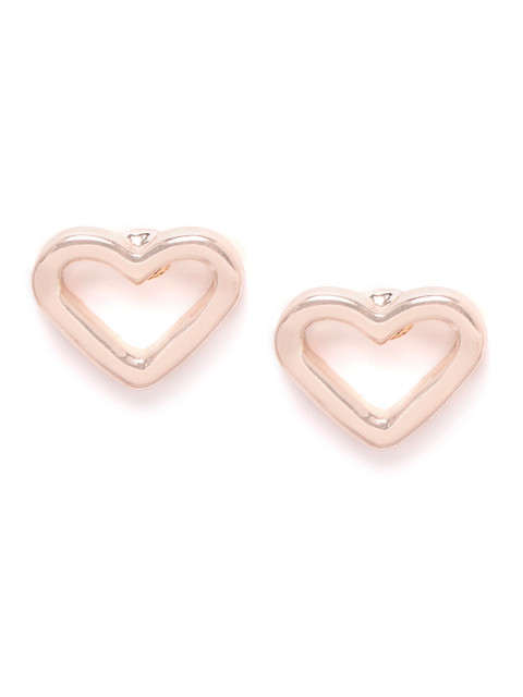 

Forever New Rose Gold-Plated Hypoallergenic Heart Shaped Studs
