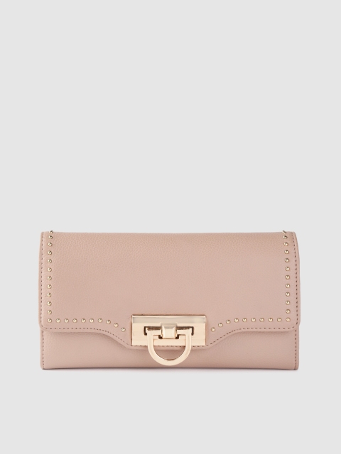

Forever New Women Dusty Pink Solid Two Fold Wallet