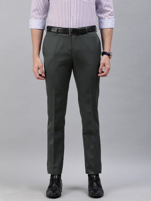 

Raymond Men Grey Slim Fit Solid Formal Trousers