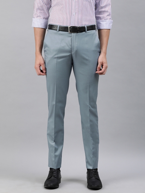 

Raymond Men Grey Slim Fit Solid Formal Trousers