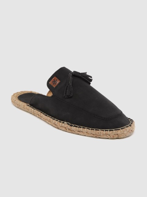 

WROGN Men Black Solid Espadrilles