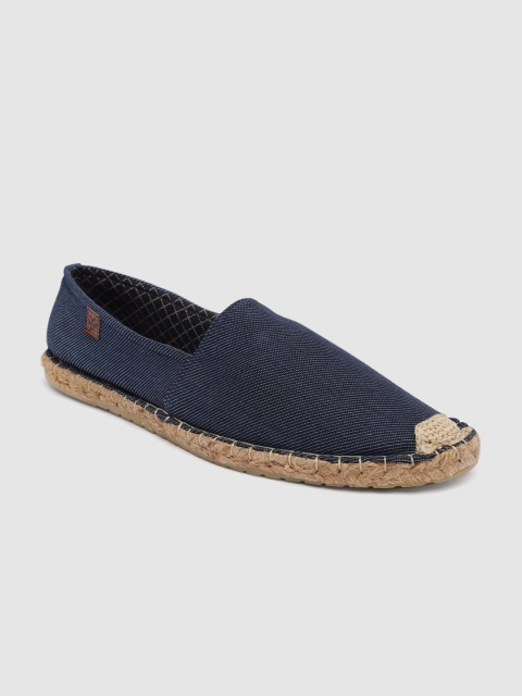 

WROGN Men Navy Blue Solid Espadrilles