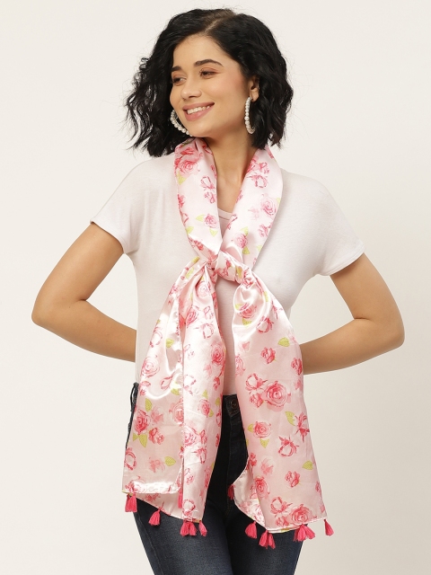 

DressBerry Women Pink Floral Print Scarf