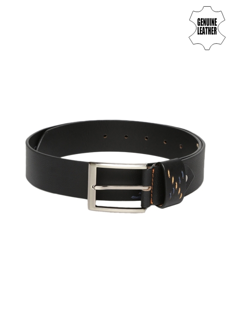 

Mast & Harbour Men Black Genuine Leather Belt