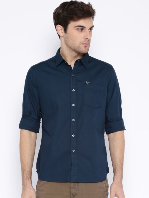 

Flying Machine Navy Casual Shirt, Navy blue