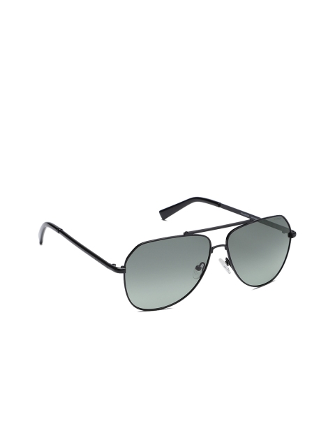 

Nautica Men Green Lens & Black Aviator Sunglasses with UV Protection 4636P C2 60 S