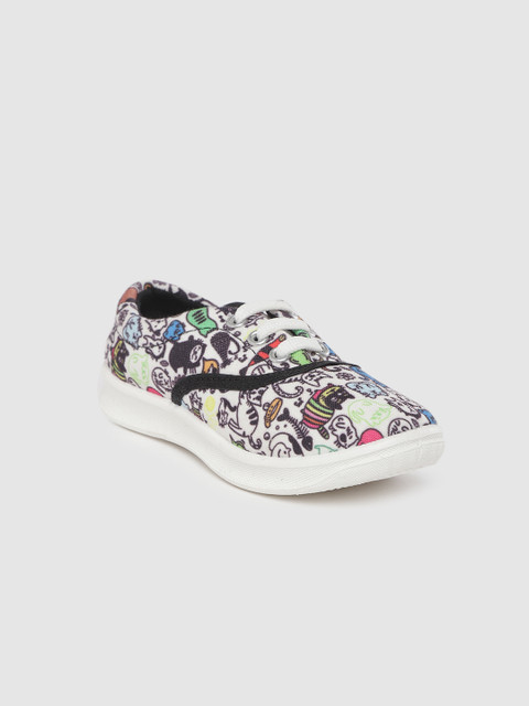 

YK Kids Multicoloured Quirky Print Sneakers, Multi