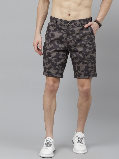 

Roadster Men Grey Printed Regular Fit Shorts