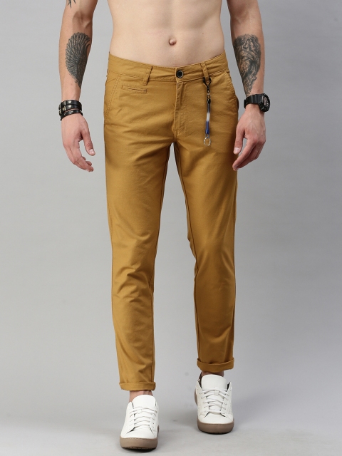 

Roadster Men Brown Regular Fit Solid Regular Trousers