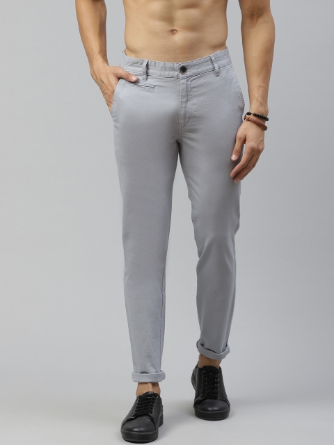 

Roadster Men Grey Tapered Fit Chinos