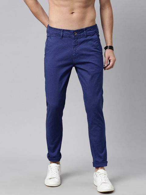 

Roadster Men Blue Regular Trousers