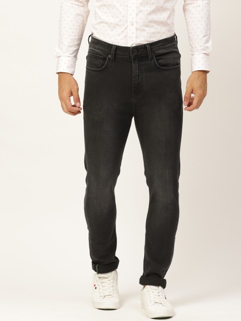 

United Colors of Benetton Men Black Light Fade Stretchable Jeans