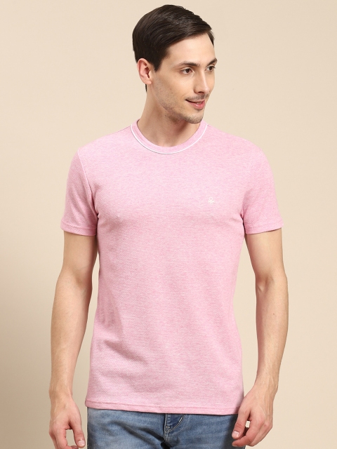 

United Colors of Benetton Men Pink Pop Corn T-shirt