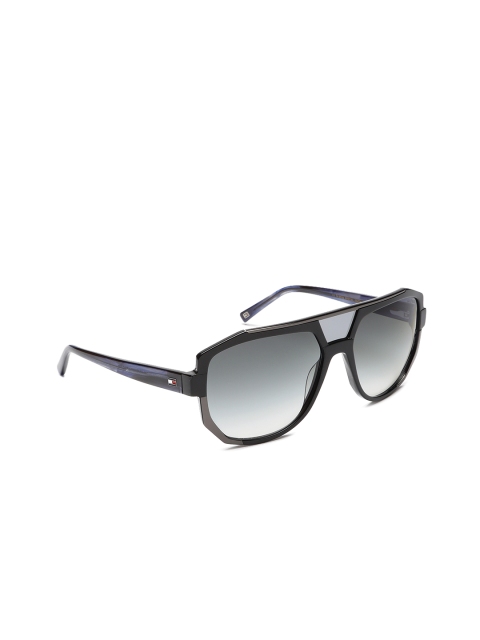 

Tommy Hilfiger Unisex Oversized Sunglasses TH 9036 Dblgr-35 C2 60 S, Blue