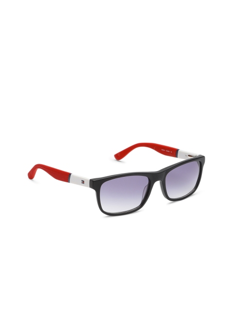 

Tommy Hilfiger Men Blue Lens Wayfarer Sunglasses TH 5709 I Mt. Blk C5 52 S