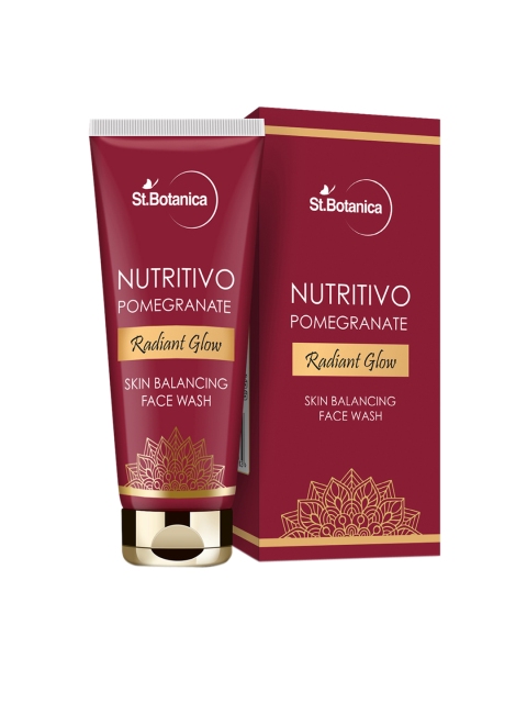 

StBotanica Nutritivo Radiant Glow Skin Balancing Face Wash 100 ml Pack Of 2, Red