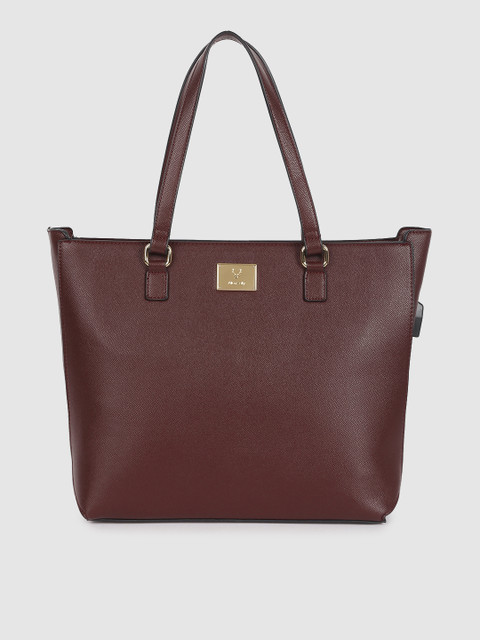 

Allen Solly Burgundy Solid Laptop Sleeve Shoulder Bag