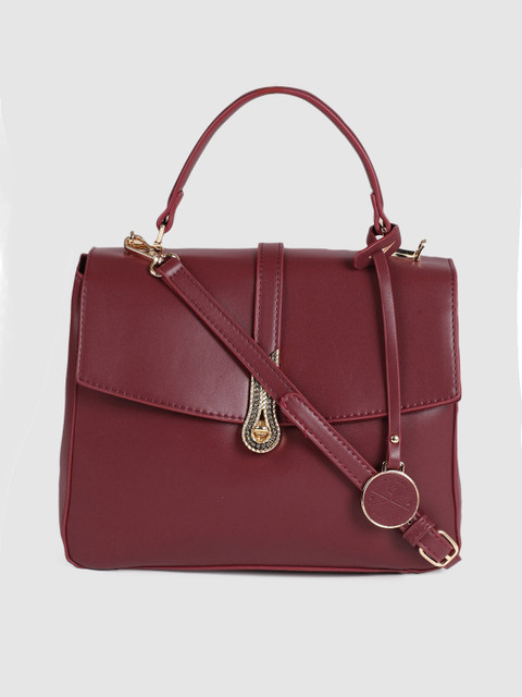 

Allen Solly Red Solid Handheld Bag