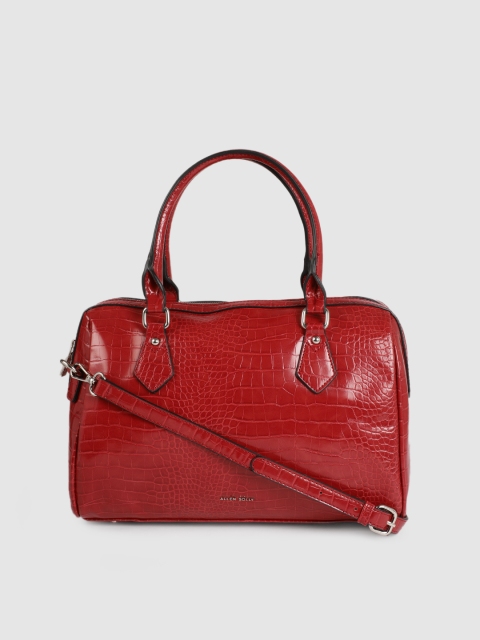 

Allen Solly Red Textured Handheld Bag