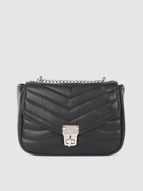 

Allen Solly Black Solid Sling Bag