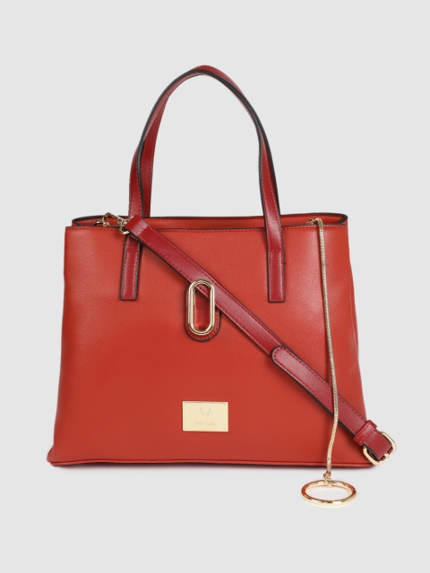 

Allen Solly Rust Red Solid Handheld Bag