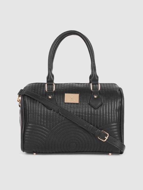 

Allen Solly Women Black Textured Handheld Bag
