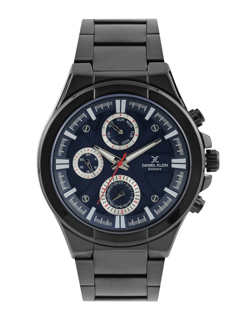

Daniel Klein Exclusive Men Navy Dial Watch DK11042-3, Navy blue