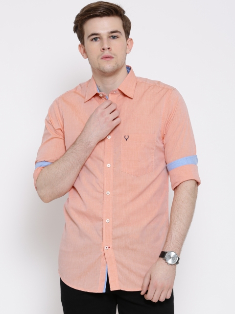 

Allen Solly Peach-Coloured Casual Shirt