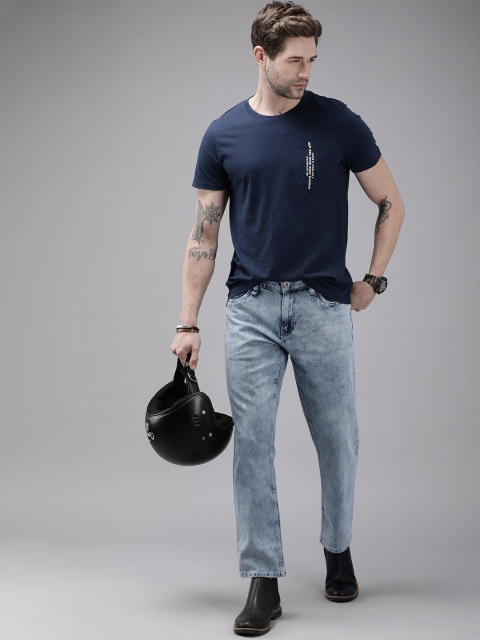 

Roadster Men Blue Slim Fit Heavy Fade Stretchable Jeans