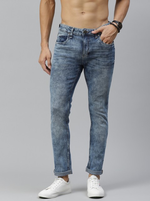 

Roadster Men Blue Skinny Fit Light Fade Acid Wash Stretchable Jeans
