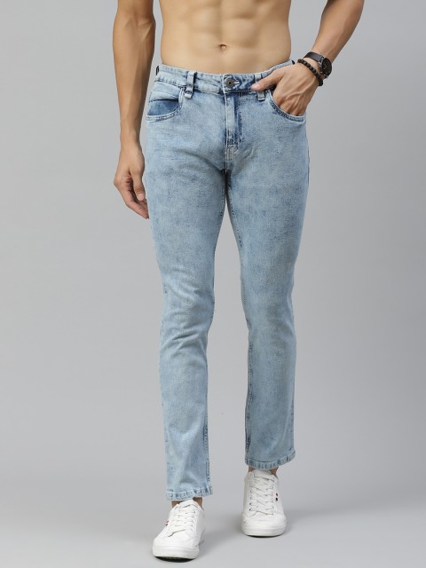 

Roadster Men Blue Skinny Fit Heavy Fade Acid Wash Stretchable Jeans