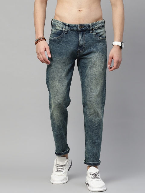 

Roadster Men Navy Blue Tapered Fit Heavy Fade Stretchable Jeans