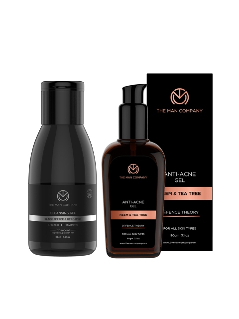 

THE MAN COMPANY Set of Anti-Acne Gel & Cleansing Gel, Black