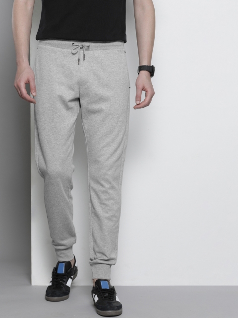 

Tommy Hilfiger Men Grey Solid Straight Fit Joggers
