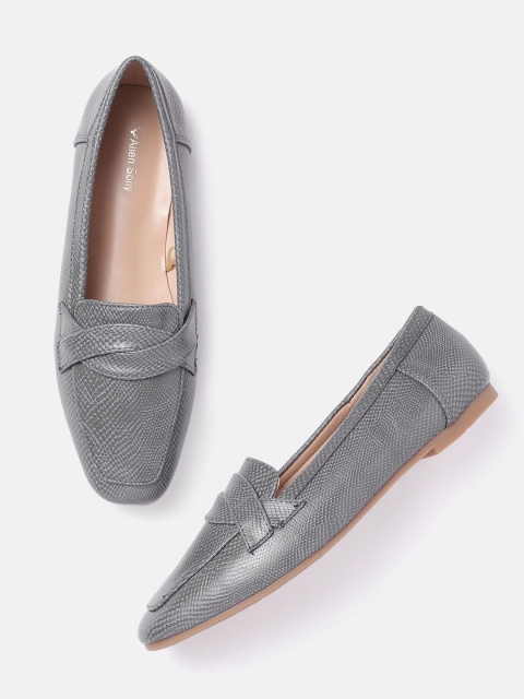 

Allen Solly Women Grey Textured Loafers