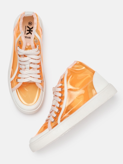 

Kook N Keech Women Orange Solid Sneakers