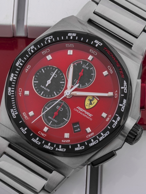 

SCUDERIA FERRARI Men Red & Silver-Toned Chronograph Watch 0830790